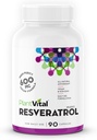 Resveratrol vegetal 600mg - 90 cápsulas Vegan Resveratrol - Suplemento Trans Resveratrol de alta pureza - Antioxidante - No GMO, Gluten-Free