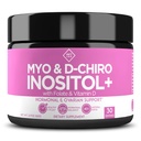 Optify Myo-Inositol & D-Chiro Inositol Suplemento Polvo para Mujeres – 40:1 Ratio Plus Folato y Vitamina D – Apoyo Saldo hormonal saludable, Ciclos regulares, Salud Ovárica – Suministro de 30 días
