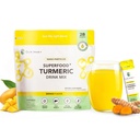 Nano Turmeric Curcumin Drink Powder, Golden Juice for Wellness & Immunity, No Turmeric Taste, Añadir a Smoothies/Water Daily Morning Routine–35X Absorción–Mango Flavor–Joint Support Suplemento