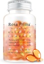 Unichi Rose Oil Vitamina E Suplemento para la salud y regeneración de la piel, Menstrual Cycle Mood Management, Breath Refresh, 90 Softgels