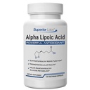 Laboratorios Superiores Ácido Lipoico alfa 600 mg Cápsulas, ALA pura no GMO, Absorción alta, soporte nervioso, Circulación sana y respuesta al nervio, Antioxidante envejecido saludable, 120 Cápsulas de Veg, Suministro de 4 meses