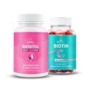 BeLive Womens Inositol + Biotina para la piel del cabello más saludable y uñas y la salud hormonal