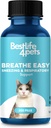Cat Respiratory Comfort Suplemento - Natural Breathe Easy Feline Support for All Seasons, Coughing, Occasional Nasal Stuffiness and Sneezing - 400 Píldoras sin olores, fáciles de administrar