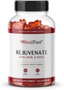 HealFast Rejuvenate Vitamina y Gummy Mineral Suplemento - Collagen Gummies + Vitaminas, Biotina y Zinc - Anti Aging Beauty & Skin Suplemento Clínicamente Estudiado &amp; Médico Formulado - 60 Cuenta