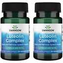 Complejo Swanson Luteolin w/Rutin - Suplemento de Apoyo al Cerebro Promoción de la Memoria, Mood & Cognitive Health - Fórmula natural para ayudar a mantener el sistema nervioso - (30 cápsulas vegetarianas) 2 Pack