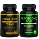 DORADO NUTRITION Epicatechin Extract 750mg Por Serving - (120 Capsules) y Arachidonic Acid Suplemento 1500mg (150 cápsulas)