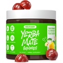 Yerba Mate Gummies - Yuzu & Ginger Flavor for Energy, Focus, Immunity & Cardio Health TEN Vegan, Non-GMO, Gluten-Free - 50 Natural Supplement Gummies