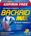 Backaid Max Caplets, 28 Cuenta (Pack of 4)