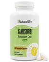 NaturalSlim Natural Potassium Citrate Gluconate 99 mg - Kadsorb Supports Electrolyte Balance & Normal pH - Suplementos de Potasio Absorbable con Minerales Esenciales - No GMO 400 cápsulas 1 Pack