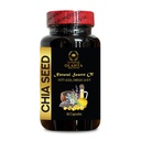 CHIA Suplemento de semillas - fibra alta y proteína con suplemento Omega-3, vitamina de semilla de chia, aceite de semilla de chia Vegan, suaves aceite de semilla de chia - 1 botella