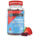 Jardín de la vida Dr Fórmula 5 billón CFU Prebiótico Fibra, Probiótico y Vitamina D3 Gummies para niños Digestivo &amp; Inmune Salud – Gluten Libre, No GMO, No Añadido Azúcares, Sabor de Fresa, 60 Gummies