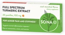 Pastilles Turméricos SONA, Dissolves en boca, 600% La absorción superior de la curcumina en comparación con cápsulas
