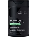 Investigación Deportiva Keto MCT Píldoras de aceite de coco ← Keto Fuel para el cerebro " Cuerpo - no GMO Verificado, Soy " Gluten Free Liquid Softgels (240 Conde)