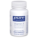 Encapsulaciones puras Vitamina A - 3000 mcg - del aceite de hígado de bacalao - Immune & Vision Support* - Suplemento de la vitamina A Palmitate - No GMO - 120 cápsulas de Softgel