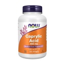 AHORA Suplementos de alimentos, ácido caprílico 600 mg, MCT (Triglicéridos de media cadena), 100 Softgels