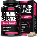 Equilibrio de hormonas UNALTERED para la gestión del peso de las mujeres - Soporte natural del bienestar hormonal - Características Green Tea Extract, Cayenne, Magnesium, " Zinc - 90 cápsulas Vegan