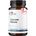 Diseños para la salud Calcio Malate - 500mg Calcio Malate Chelate + Vitamina D (D3) Suplemento de Apoyo al Hueso para Mujeres + Hombres - No GMO (120 cápsulas)
