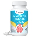 L Methylfolate 15mg (5-MTHF) - Ácido fólico activo con B6 y B12 - Vegan, sin gluten, sin lácteos (1 Pack)