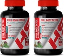 Soporte para el hígado Esteto de leche - Complejo completo desintoxicación corporal 920 MG - Milk Thistle Liver Support - 2 botellas 200 cápsulas