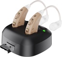 Amplificador de Audición Digital - Recargable Detrás del Amplificador de sonido de elevación personal del oído, Amplificador de Audición Digital BTE con muelle de carga USB por MEDca