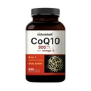 NatureBell CoQ10 300mg con Omega 3, 240 cápsulas - 120 Day Supply ← Stable High Absorption Form – Antioxidant Support for Heart & Energy Health – Extra Strength Coenzyme Q10 Suplemento