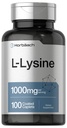 Horbäach L-Lysine 1000mg ← 100 Coated Caplets ← Forma gratuita Suplemento dietético ← Aminoácidos esenciales Silencioso Vegetariano, No GMO, y Fórmula Libre Gluten