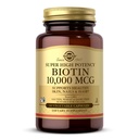 Solgar Biotina 10.000 mcg, 60 cápsulas vegetales - Energía, Metabolismo, promueve la piel sana, uñas " pelo - super alta potencia - no GMO, Vegan, Gluten Free, Dairy Free, Kosher - 60 piezas