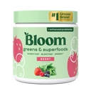 Bloom Nutrition Superfood Greens Powder, Enzymes Digestivos con Probióticos y Prebióticos, Gut Health, Bloating Relief for Women, Chlorella, Green Juice Mix with Beet Root Powder, 30 SVG, Berry