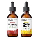 Wild &amp; Organic Ginseng Tincture 2 fl oz &amp; Maca Root Tincture 2 fl oz