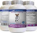 Enzimas digestivas para perros Powder - PROBIOTICS for Dogs - Gut saludable - Stop Gas Diarrhea and Bad Breath - Digestive Boost - probióticos para perros - 1 Botella (60 Treats)