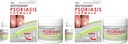 Fórmula de la Psoriasis REVITADERM del Dr. Blaine - Crema tópica con Tar de carbón, aceite de árbol de té y aceite de lavanda para picar, hornear, seco, alivio de la piel agrietada - 4 fl. oz. - Incluye botella de tamaño de viaje (2-Pack)