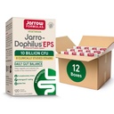 Jarrow Formulas Jarro-Dophilus EPS Probióticos 10 Billones CFU para el apoyo intestinal, Suplemento Probiótico para la Salud Gut para Mujeres y Hombres, 120 cápsulas vegetarianas, hasta un suministro de 60 días,Pack de 12