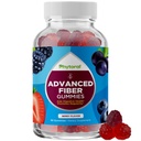 Gummies de fibra avanzada para adultos - Chicory Root Suplemento con soporte prebiótico &amp; Aceite de coco para la salud digestiva Gut - Soluble Digestión cápsulas para la regulación de estómago &amp; Immune Aid - 60 Ct