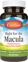 Carlson - Derecho para la Macula, Probada clínicamente para apoyar Visión Salud, Salud Macular, Protección de la Luz Azul y Función Ojo, 60 Softgels