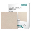 Dimora Upgrade 10 Packs Plata Antibacterial Alginate Wound Dressing Pads,No-Stick Sterile Gauze,Highly Absorbent & Comfortable,4'' x 4'' Patches