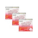 MAJOR Niños Mapap Acetaminophen 160 mg Tablas Chewable - Alimentador de Dolor/Reductor de Nevera - Aspirina Gratis - Ibuprofeno Gratis - para Edades 2 a 11-24 Conde (3 Pack)