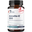 Diseños para la salud Annatto-E 300mg Tocotrienols Vitamina E - Delta + Gamma Tocotrienols para apoyar la salud cardíaca, la salud ocular, el envejecimiento saludable - DeltaGold Antioxidantes Suplemento (60 Vitamina E Softgels)