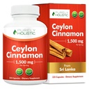 Puramente Holistic Ceylon Cinnamon Capsules 1500mg, 225 Vegan Cinnamon Capsules, 75 Day Supply (25% Más Servings), True Sri Lankan Ceylon Cinnamon Suplemento
