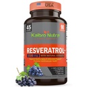 Kaibro Nutra Resveratrol Supplement, 1500mg Extra Strength Trans Resveratrol, Quercetin with Japanese Knotweed Extracts, Anti-Aging, Radiant Skin and Immunity Support, Vegan " Non-GMO, 90 Capsules