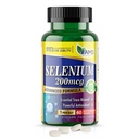 America Medic ' Science Selenium 200 mcg (1 Pack of 60 Tablets) Suplemento dietético puro para hombres y mujeres, Trace Mineral esencial y potente antioxidante Mejor para el soporte inmunológico y la salud tiroidea