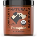 Productos naturales completos Polvo de calabaza orgánica para mascotas - 4oz - Puro polvo de calabaza orgánica