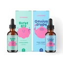 JoySpring Liquid B Complex y Genius Focus Drops para niños
