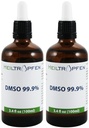 2X DMSO 99.9% Ingredientes de grado farmacéutico TENIENDO Odor bajo - Dimethyl sulfoxide liquido TENIDO 2X 3.4 Oz - 2X 100 ml ANTE Alta pureza ANTE Conjunto de dos ANTE Heiltropfen®