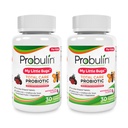 Probulina Cuidado Total Mis Pequeños Errores Prebióticos, Probióticos & Postbióticos - 5 Billones CFU - 15 Strains - 30 Tabletas Chewable (Twin Pack)