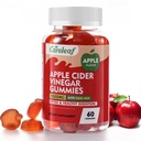 Manzana Vinagre Gummies 60 cuenta con 1000 mg AVC con vitamina B6 Vitamina B12 para Metabolismo, Digestión, Detox, Gut &amp; Immune Health