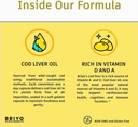Generic Cod Liver Oil- Omega Fatty Acids with Vitamin A & D Cod Liver Oil Capsule Ayuda a reducir el dolor conjunto y mantener el sistema inmunológico para Unisex