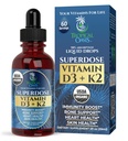 USDA Organic Liquid Vitamin D3 K2 Drops for Adults ← Superdose 8000IU Pura Vitamina D3  60 Serv ← Vitamina D K2 Supplement for Immune Support & Bone Health ← 98% Absorption  Vegan, Non-GMO Silencio 2 Fl Oz