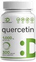Quercetina 1000mg Por Serving, 300 cápsulas – Suplementos de Apoyo Inmunitario Saludable, Flavonoides Altas Biodisponibles, Antioxidante Natural – No GMO, Soy Gratis, Sin Gluten