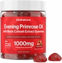 Mangas de aceite para mujer – 1000 mg con extracto de Cohosh Negro – Balance hormonal, PMS " Apoyo a la menopausia – Vegan, Libre de azúcar, No GMO