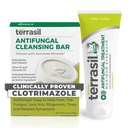 Terrasil Antifungal Cream + Antifungal Soap 2-Product Kit Clínicamente-Proven Clotrimazole Tratamiento eficaz &amp; Alivio: Jock Itch Athletes Foot Fungal Yeast Infection Ringworm (50g Tube & 75g bar)